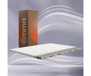 Surmatelas Premium Emma 180x200 cm, 8 cm | Housse Extra Thermorégulatrice | 2 Couches Thermorégulantes & Ferme | Mousse HRX | Housse Amovible et Lavable