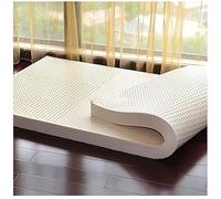 Surmatelas rabattable de 10,2 cm pour grand lit en mousse de latex certifiée double face, 10 cm d'épaisseur, 110 x 220 cm, rehausseur de matelas confortable et offrant un bon maintien