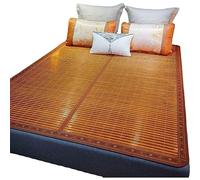Surmatelas rafraîchissant en bambou pliable et respirant pour lit simple/double, tapis en herbe double face, idéal pour les étudiants et les dortoirs, doux et frais - Taille 120 cm