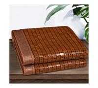 Surmatelas rafraîchissant en bambou pour l'été, tapis pliable pour la maison, le dortoir, l'école, le mahjong (120 x 190 cm) - Respectueux de l'environnement, respirant et léger