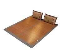 Surmatelas rafraîchissant en bambou, tapis de couchage d'été, antidérapant, respirant avec taie d'oreiller, sans formaldéhyde, pour chambre à coucher et étudiants (180 x 200 cm)