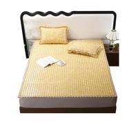 Surmatelas rafraîchissant en bambou, tapis de lit d'été climatisé, doux, pliable, respirant, pour un sommeil confortable
