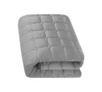 Surmatelas rafraîchissant, rembourrage en coton antidérapant, lavable, respirant, confortable, rembourrage doux, pour canapé, chambre à coucher, spa, 190 x 80 cm, gris