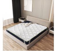 Surmatelas Rafraîchissant - THE WHITE STONE - Artic Cold - 100x200 cm - Technologie Cooler - 4 cm d'épaisseur