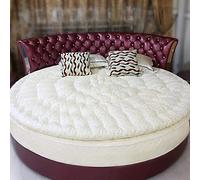 Surmatelas rond, matelassé, confortable, doux et sain pour enfants, 100 % coton, poids 2 kg, diamètre 210 cm