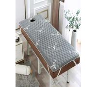 Surmatelas Table de Massage avec Trou De Respiration,Surmatelas Carré/Rond/Tête Trapézoïdale,Matelas Lit De Beauté Rembourrage De Lit Spa Matelas À Mémoire Massage(Color:B,Size:80x180cm)