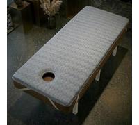 Surmatelas Table de Massage avec Trou Visage Mousse Haute Densité Matelas de Lit de Cils 4cm ou 6cm Épais Coussin de Lit d'Esthétique pour Salon Spa Tatouage Accessoire Table(Gris,180x60x6cm)