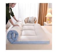 Surmatelas viscoélastique 150 x 200 cm, surmatelas futon bleu, surmatelas confortable pour dormir, sur-matelas ultra doux en mousse à mémoire de forme 180 x 200 cm