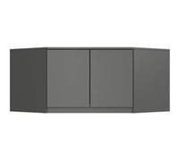 AKORD Ensemble d'armoire S100 gris graphite 100 cm 2 portes 3 étagères l 100 x h 50 x p 55 cm