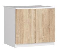 Surmeuble pour armoire AKORD S60 Blanc 60 cm 2 portes façade Chêne Sonoma 2 étagères 60x51x55 cm Blanc / Chêne Sonoma G