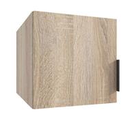 Surmeuble pour armoire, meuble de rangement avec 1 porte coloris imitation chêne - Longueur 40 x Hauteur 40 x Profondeur 54 cm