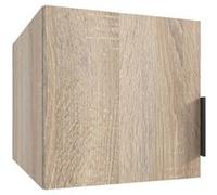 Surmeuble pour armoire, meuble de rangement avec 1 porte coloris imitation chêne - Longueur 40 x Hauteur 40 x Profondeur 54 cm - -