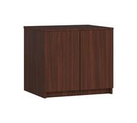 Surmeuble pour armoire S60 Wengé 60 cm 2 portes façade Wengé 2 étagères 60x51x55 cm