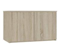 Surmeuble pour armoire S90 Chêne Sonoma 90 cm 2 portes façade Chêne Sonoma 2 étagères 90x51x55 cm
