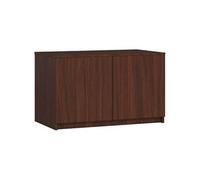 Surmeuble pour armoire S90 Wengé 90 cm 2 portes façade Wengé 2 étagères 90x51x55 cm