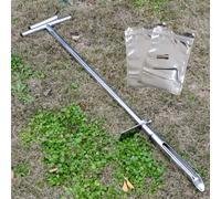 SurmountWay Échantillonneur de Sol 101,6 cm avec marchepieds et éjecteur d'échantillon Poignée en T en Acier Inoxydable Kits de Test de Sol Sondes de Sol pour échantillonnage de Sol Entretien
