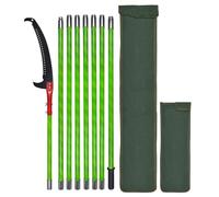 SurmountWay Scie à élaguer manche 8 m - Longueur réglable - Kit jardinage - Palmier - Barre haute portée sac transport - Coupe propre rapide