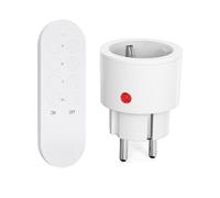 SURNICE Prises télécommandées 10 A/2300 W avec télécommande à distance, portée de 40 m, compactes pour intérieur, décorations de Noël et appareils ménagers