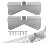 Surnom, 2 pcs de vers le bas des charnières en acier inoxydable charnière avec vis de bricolage facile sur n'importe quelle taille rectangle ou carré, extension gouttière