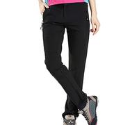 Surpantalon de pluie imperméable pour femme - Pantalon de survêtement à séchage rapide - Pantalon tendance à jambe droite pour la marche, les voyages, le safari, le travail et les voyages - Avec