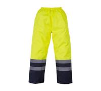 Surpantalon haute visibilité imperméable YOKO Jaune / Marine XXL
