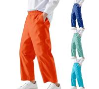 Surpantalon imperméable pour enfant avec poche unisexe pour garçons et filles - Anti-boue - Léger et fin - Pour l'école, la pluie - Pantalon de pluie en plein air - Bleu - 4 à 5 ans