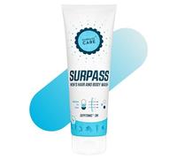 SURPASS Gel Douche Homme Après-Sport - Enrichi en Magnésium - Hydrate et Améliore la Texture de la Peau - Accélère la Récupération - Parfum Rafraîchissant de Jasmin et Citron - 250 ml