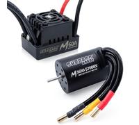 Surpass Hobby RC Brushless Motor ESC Combo M3650 5700KV Brushless Motor and 60A ESC Combo Set Fit 2S Battery for 1/10 Remote Control Cars Truck Off-Road Vehicle