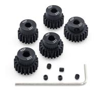 Surpass Lot de 5 engrenages à pignon 48P avec trou d'arbre de 3,175 mm 18T/19T/20T/21T/22T 48 pignons pour voiture télécommandée 1/10 avec tournevis