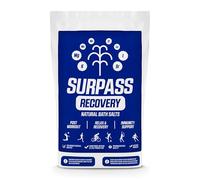 SURPASS - Sel de Bain Régénérant pour les Sportifs - Bain Relaxant en Eau Saline - Soulage les Douleurs - 100% Sel Miocène, Sans Parfum, Riche en Minéraux - Texture Humide - 1 kg