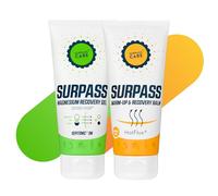 SURPASS - Set Relaxation Musculaire pour Sportifs - Baume Chauffant & Gel au Magnésium - Pack Récupération - Préparation à l’Effort et Récupération Après Sport - 200 ml + 200 ml