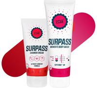 Surpass ¿ Set Soins Cycliste Femme ¿ Crème Chamois & Gel Douche Sportif ¿ Plus De Confort Et De Performance Sur Les Longs Parcours ¿ Effet Anti-Frottements & Nettoyage Régénérant ¿ 170 Ml + 250 Ml