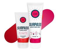 SURPASS - Set Soins Cycliste Femme - Crème Chamois & Gel Douche Sportif - Plus de Confort et de Performance sur les Longs Parcours - Effet Anti-Frottements & Nettoyage Régénérant - 170 ml + 250 ml