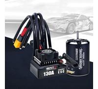 Surpass Supersonic Sensored 540 13.5T Moteur 130A Brushless ESC Combo pour voiture RC 1/10