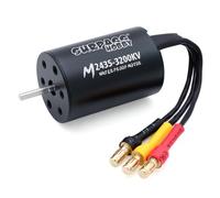 SurpassHobby 2435 Moteur sans balais 3200 KV haute vitesse étanche arbre moteur 2 mm et pour voitures télécommandées 1/16 1/18 véhicules tout-terrain