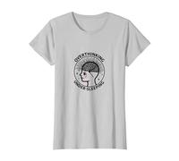Surpenser la Sensibilisation à la santé mentale sous Le Sommeil T-Shirt, Femme, Argent, S
