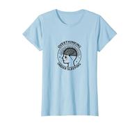 Surpenser la Sensibilisation à la santé mentale sous Le Sommeil T-Shirt, Femme, Bleu Céleste, XXL