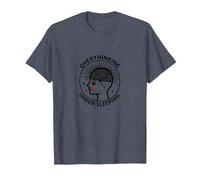Surpenser la Sensibilisation à la santé mentale sous Le Sommeil T-Shirt, Homme, Bleu Chiné, 6XL