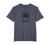 Surpenser la Sensibilisation à la santé mentale sous Le Sommeil T-Shirt, Homme Grandes Tailles, Bleu Chiné, 5X Tall