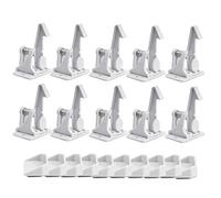 Surplex 10 PCS Enfant Sécurité Serrures de Cabinet, Bébé Bloque Porte Verrous Invisibles, Sécurité Enfant Tiroir Verrous Cabinet, pour Protéger les Doigts de Bébé Enfant
