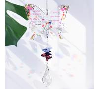 Surplex Cadeau d'amitié pour femme, magnifique plaque papillon en acrylique, attrape-soleil en cristal, cadeaux d'anniversaire pour une amie spéciale, Noël, anniversaire de mariage, remise de diplôme