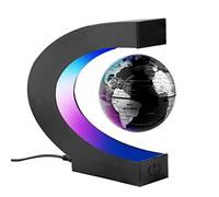 Surplex Créatif Globe Terrestre Lumineux Flottant Magnétique Levitation Globe Lamp avec Lumières LED et Base en Forme C pour Démonstration de l'enseignement Décorations Maison et Bureau Cadeau