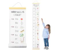 Surplex Enfants Croissance Toise, Règle de Hauteur De BéBé Amovible, Règle de mesure à suspendre pour enfants, tableau de croissance de la taille de bébé (Blanc-1)