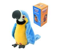 Surplex Jouet électrique pour Perroquet Parlant, répète la Voix et Chantant en Anglais, Enregistrement des Ailes d'oiseau, Jouet sensoriel éducatif pour Enfants