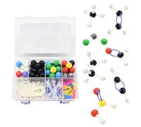 Surplex Kit de Chimie modèle moléculaire, modèle moléculaire de Chimie Organique et inorganique, adaptéà l'enseignement et aux expériences Scolaires (Kit de 208 Pièces)