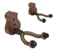 Surplex Lot de 2 supports muraux universels pour guitare avec base, support de crochet pour guitare, acoustique, électrique, classique, basse, mandolines, ukulélé, accessoires de guitare