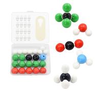 Surplex Lot de 40 modèles moléculaires de chimie organique - Chimie scientifique - Modèles moléculaires - Kit d'enseignement de gauche - Structure inorganique - Modèle de lien atomique pour