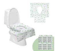Surplex Lot de 40 tapis de toilette jetables universels - Pour siège de toilette surdimensionné - Pour les voyages et les toilettes publiques - Emballage individuel