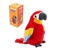Surplex Perroquet Parlant en Peluche Mignon Jouet en Peluche Electrique Peut Jouer chansons Répétez Ce Que Vous Dites Poupée Enregistrement Interactive Agitant des Ailes Cadeau pour Enfants