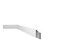 Surplinthe de Rénovation CF2S WALLSTYL - Plinthe de Recouvrement 110x22x2000mm - Cache Plinthe en Polystyrène Haute Densité - NOËL & MARQUET - Blanche Résistante aux Chocs - 2 Mètres